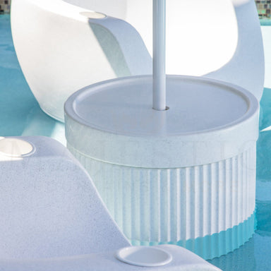 Rippled Wide Table with Umbrella Hole  - Majestic Fountains