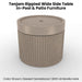 Tenjam Rippled Wide Side Table - In-Pool & Patio Furniture