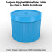Tenjam Rippled Wide Side Table - In-Pool & Patio Furniture