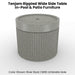Tenjam Rippled Wide Side Table - In-Pool & Patio Furniture