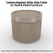 Tenjam Rippled Wide Side Table - In-Pool & Patio Furniture
