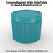 Tenjam Rippled Wide Side Table - In-Pool & Patio Furniture