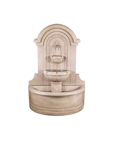 Riviera Concrete Outdoor Wall Fountain - 1837 - Majestic Fountains