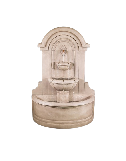 Riviera Concrete Outdoor Wall Fountain - 1837 - Majestic Fountains