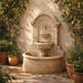 Riviera Concrete Outdoor Wall Fountain - 1837 - Majestic Fountains