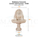 Robbiana Concrete Outdoor Wall Fountain - #1086 - Majestic Fountains