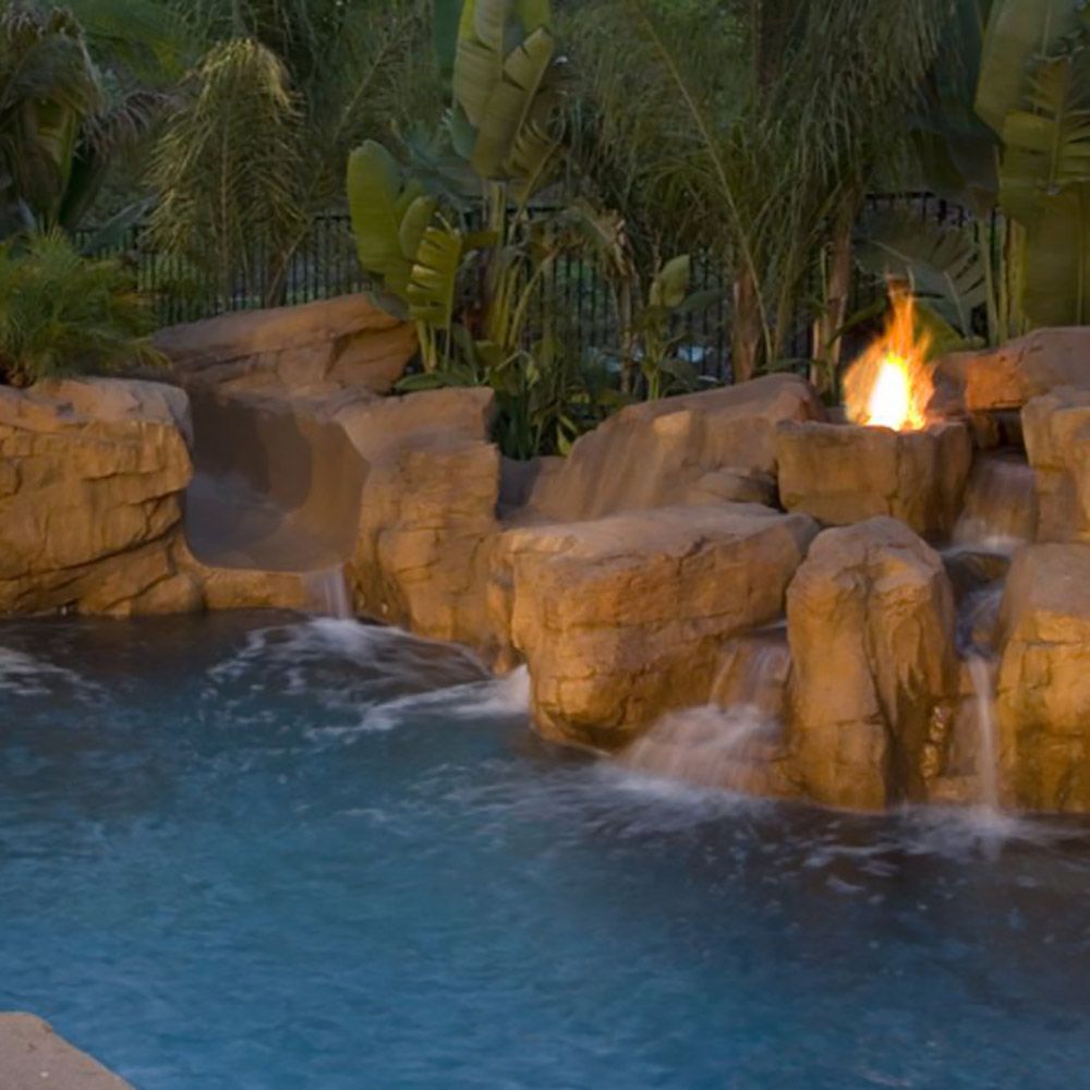 Rock Burner Insert with Electronic Ignition System - Majestic Fountains and More