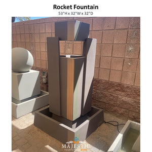 Rocket Fountain - Majestic Fountains and More