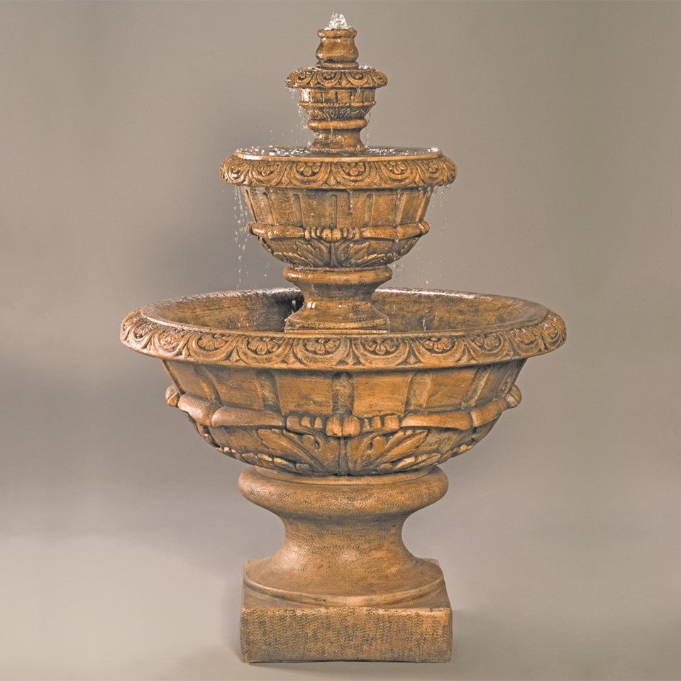 Roma Fountain in Cast Stone - Fiore Stone 234-F - Majestic Fountains and More