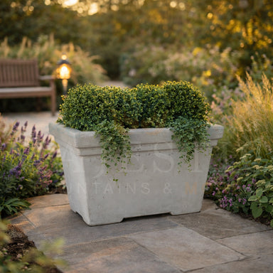 Roma Rectangular Planter - Majestic Fountains