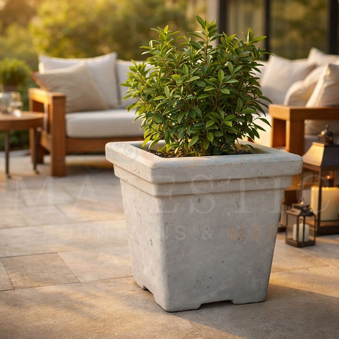 Roma Square Planter - Majestic Fountains