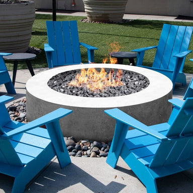 Rotondo 80 Fire Table PH-460 in GFRC - Majestic Fountains