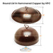 Round Lid in Hammered Copper by HPC with Dimensions - Majestic Fountains and More