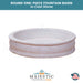 Round One-Piece Fountain Basin in Cast Stone  - Majestic Fountains