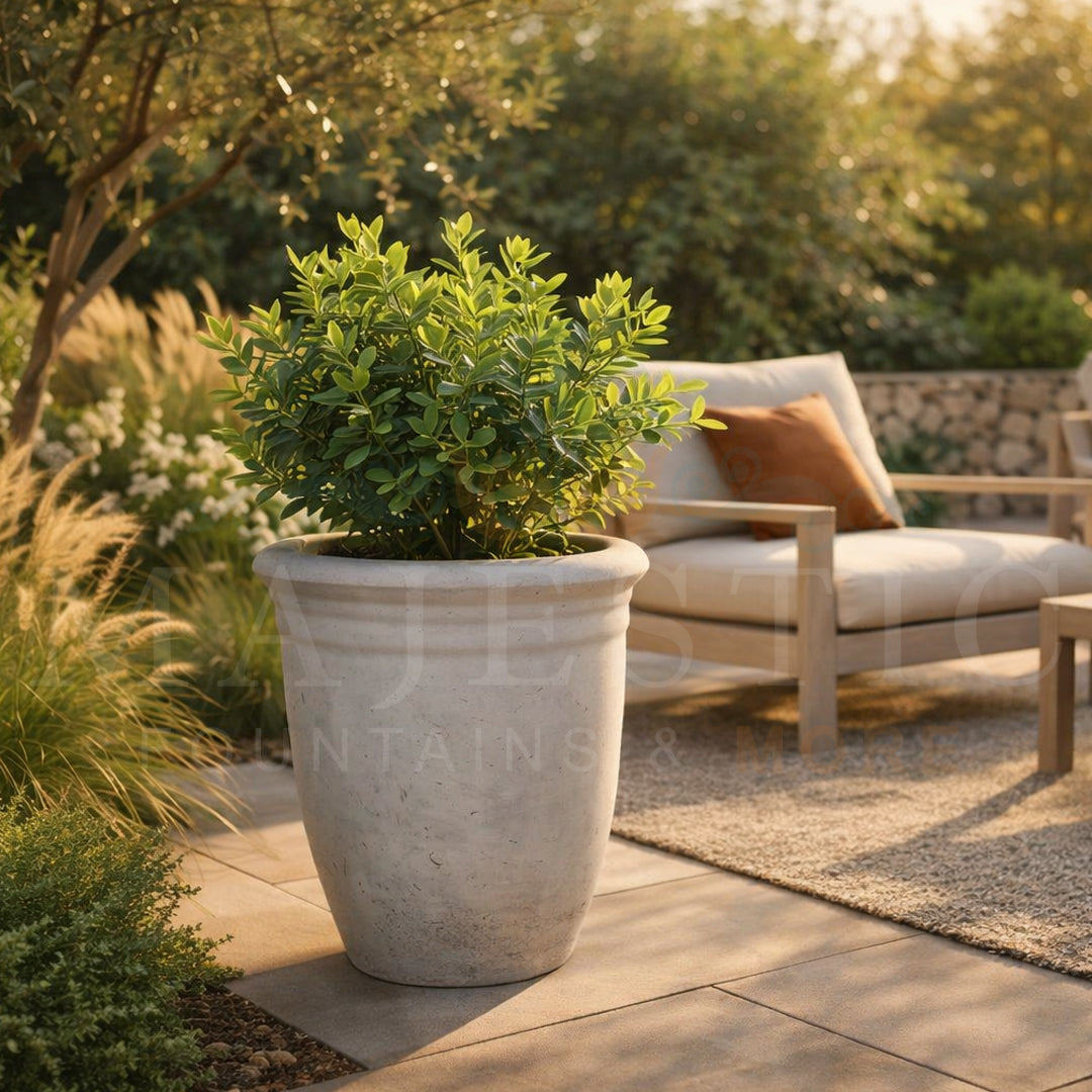 Round Urn Planter - Majestic Fountains