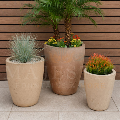 Round Vase Planter - Majestic Fountains