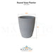 Round Vase Planter Size - Majestic Fountains