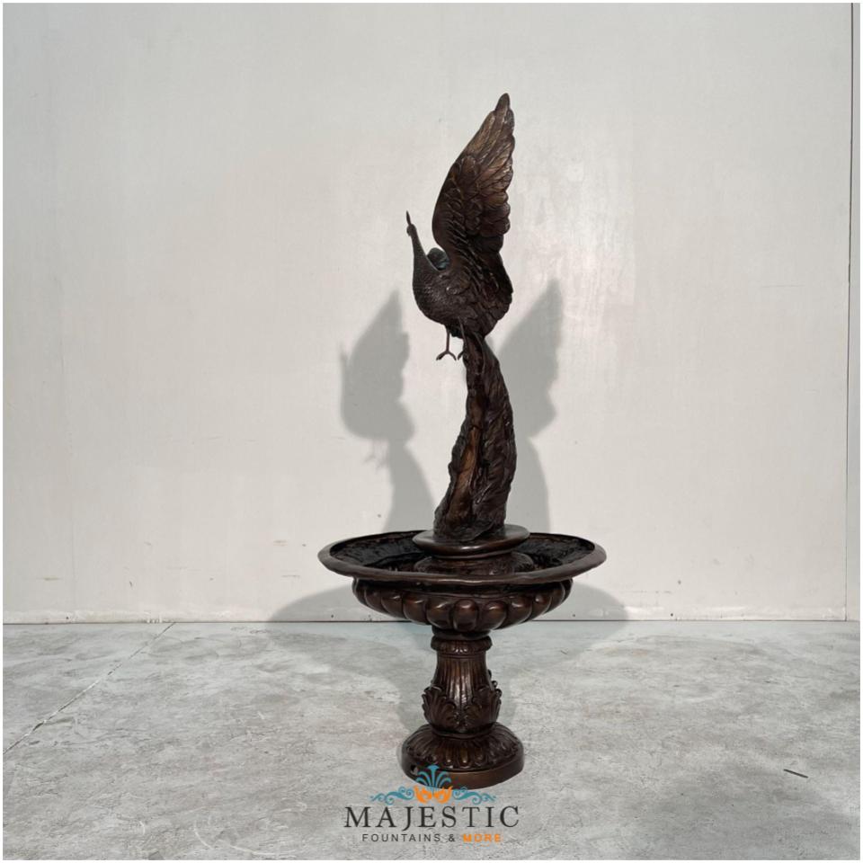 Amazing Peacock Bronze Fountain