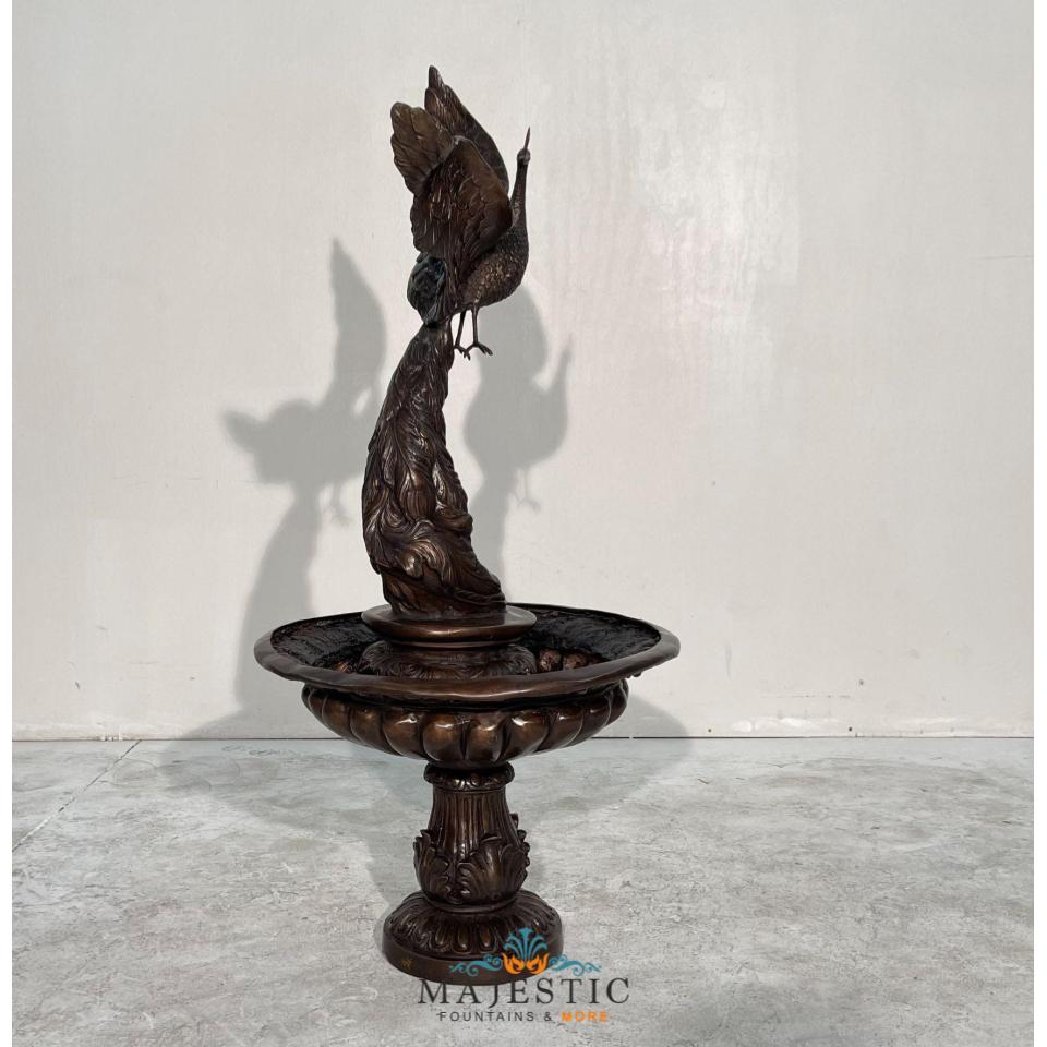 Amazing Peacock Bronze Fountain