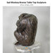 Sad Monkey Bronze Table Top Sculpture - Majestic Fountains and More