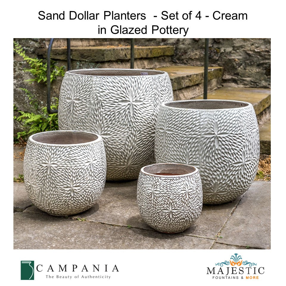 sand pots for plants Campania Sand Dollar Planters