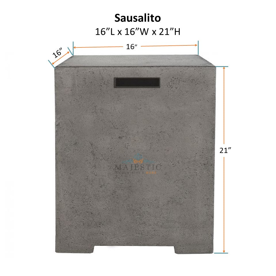 Sausalito Propane Enclosure by Prism Hardscapes - Majestic Fountains and More