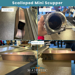 Scalloped Mini Scupper  - Majestic Fountains