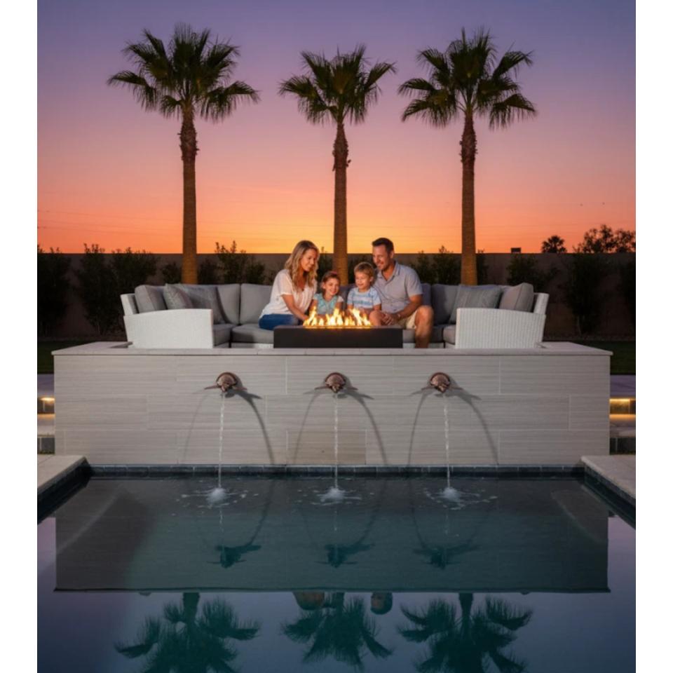 Sea Turtle - Decorative Sheer Descent Scupper - On Wall