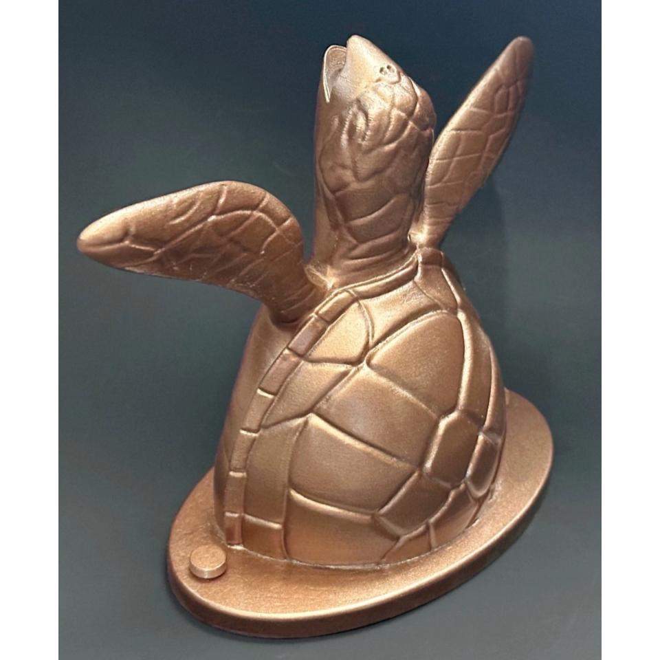 Sea Turtle - Decorative Sheer Descent Scupper - On Wall