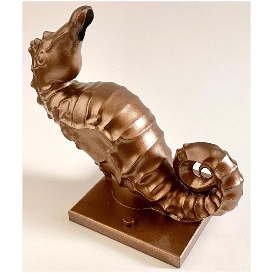 Seahorse - Decorative Sheer Descent Scupper - On Wall