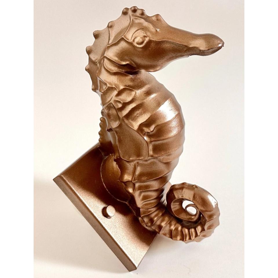 Seahorse - Decorative Sheer Descent Scupper - On Wall