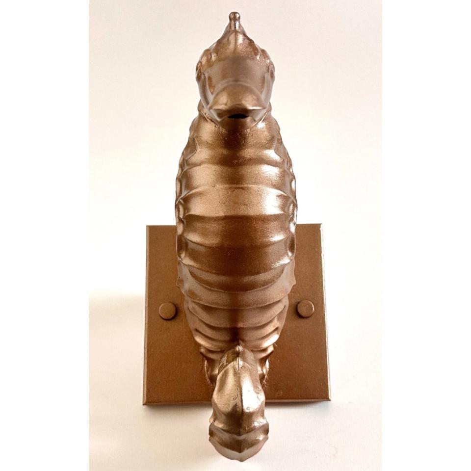 Seahorse - Decorative Sheer Descent Scupper - On Wall