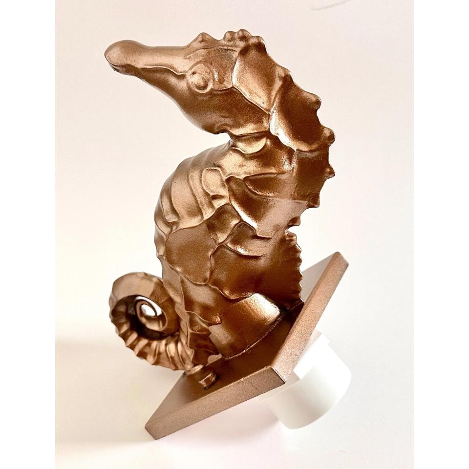 Seahorse - Decorative Sheer Descent Scupper - On Wall