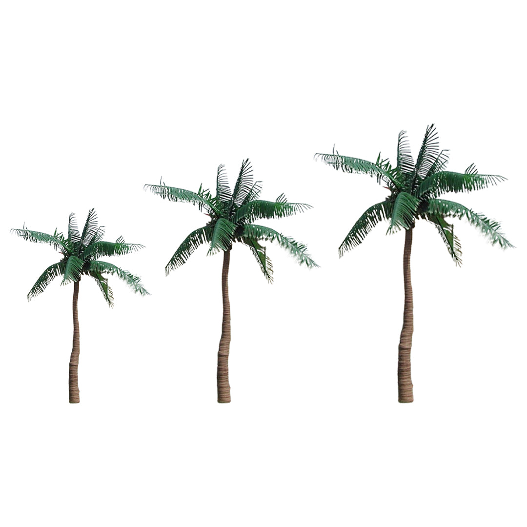 Seaside Serenity Coconut Palm Tree Triple Set - Majestic Fountains