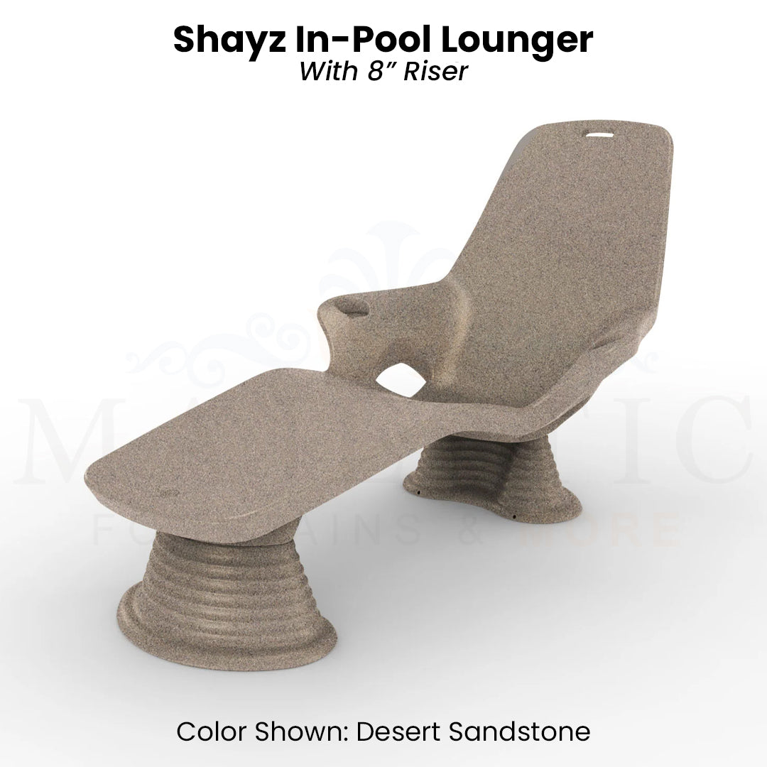 Shayz In- Pool Lounger - Majestic Fountains