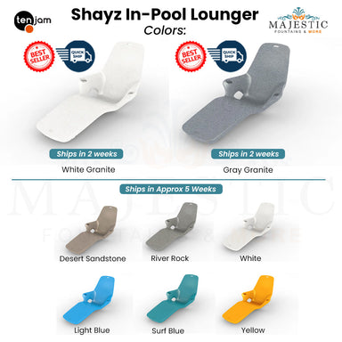 Shayz In-Pool Lounger - Majestic Fountains