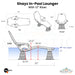 Shayz In-Pool Lounger - Majestic Fountains
