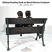 Siblings Reading Book on Bench Bronze Sculpture - Majestic Fountains and More