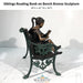 Siblings Reading Book on Bench Bronze Sculpture - Majestic Fountains and More