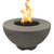 Sienna Round Fire Pit in GFRC Concrete - Majestic Fountains