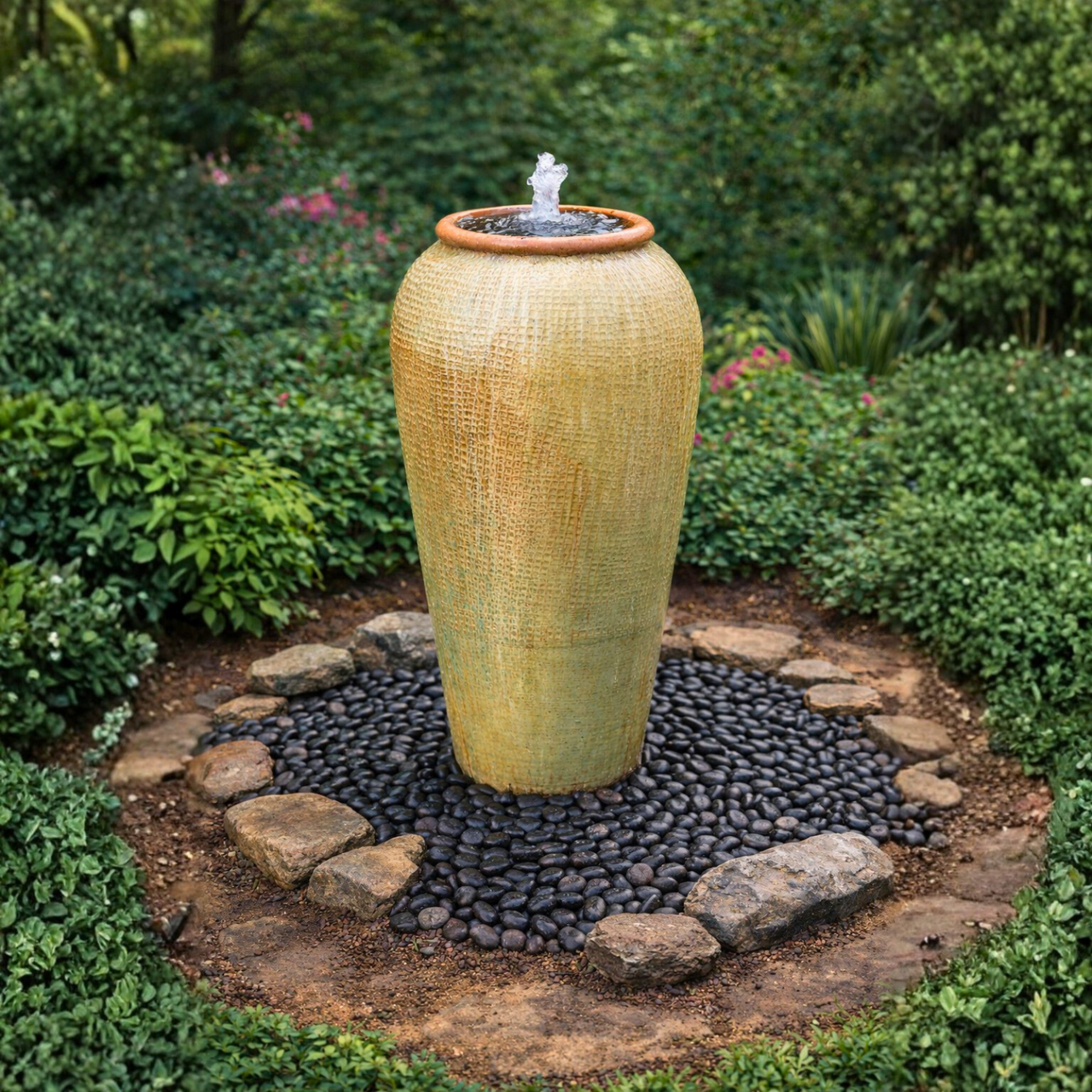 Waffle Tuscany Single Vase Fountain Kit - FNT40008