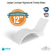QUICKSHIP Ledge Lounger Signature Chaise Depth - In-Pool & Patio Furniture - Majestic Fountains