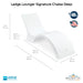 QUICKSHIP Ledge Lounger Signature Chaise Deep Size  - In-Pool & Patio Furniture - Majestic Fountains
