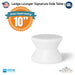 QUICKSHIP Ledge Lounger Signature & Side Table Depth - Side Table Without Umbrella Hole - In-Pool Furniture - Majestic Fountains