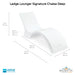 Ledge Lounger Signature Chaise Deep Size  - In-Pool & Patio Furniture - Majestic Fountains