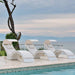 Ledge Lounger Signature Chaise Deep & Tall Ice Bin Side Table Set - In-Pool & Patio Furniture - Majestic Fountains