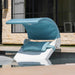 Ledge Lounger Signature Chaise & Pillows & Shade - In-Pool Furniture - Majestic Fountains