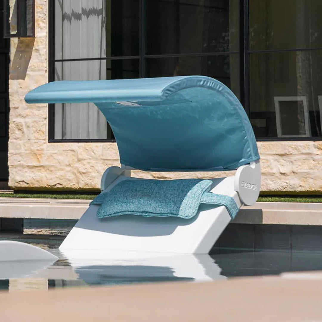 Ledge Lounger Signature Chaise Deep & Tall Ice Bin Side Table Set - In-Pool & Patio Furniture - Majestic Fountains