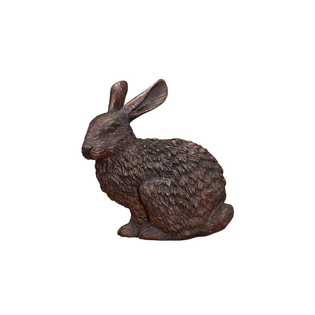 Sitting Bunny Bronze Table Top Sculpture - Majestic Fountains