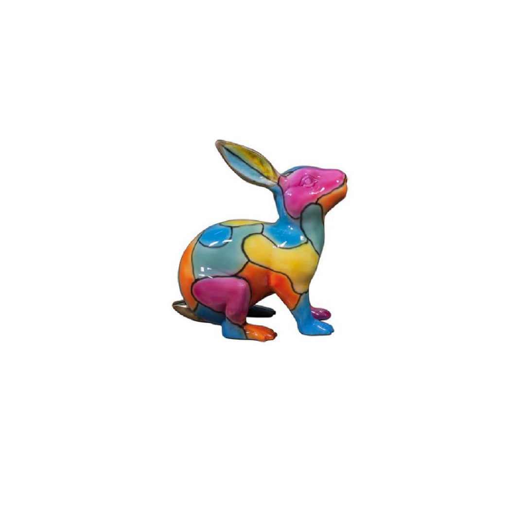 Sitting Rabbit Puzzle ColorSplash Table-top Sculpture -  Majestic Fountains.jpg